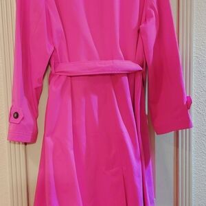Lane Bryant Size 16 Bright Pink Trench Coat. BN W/O TAGS.